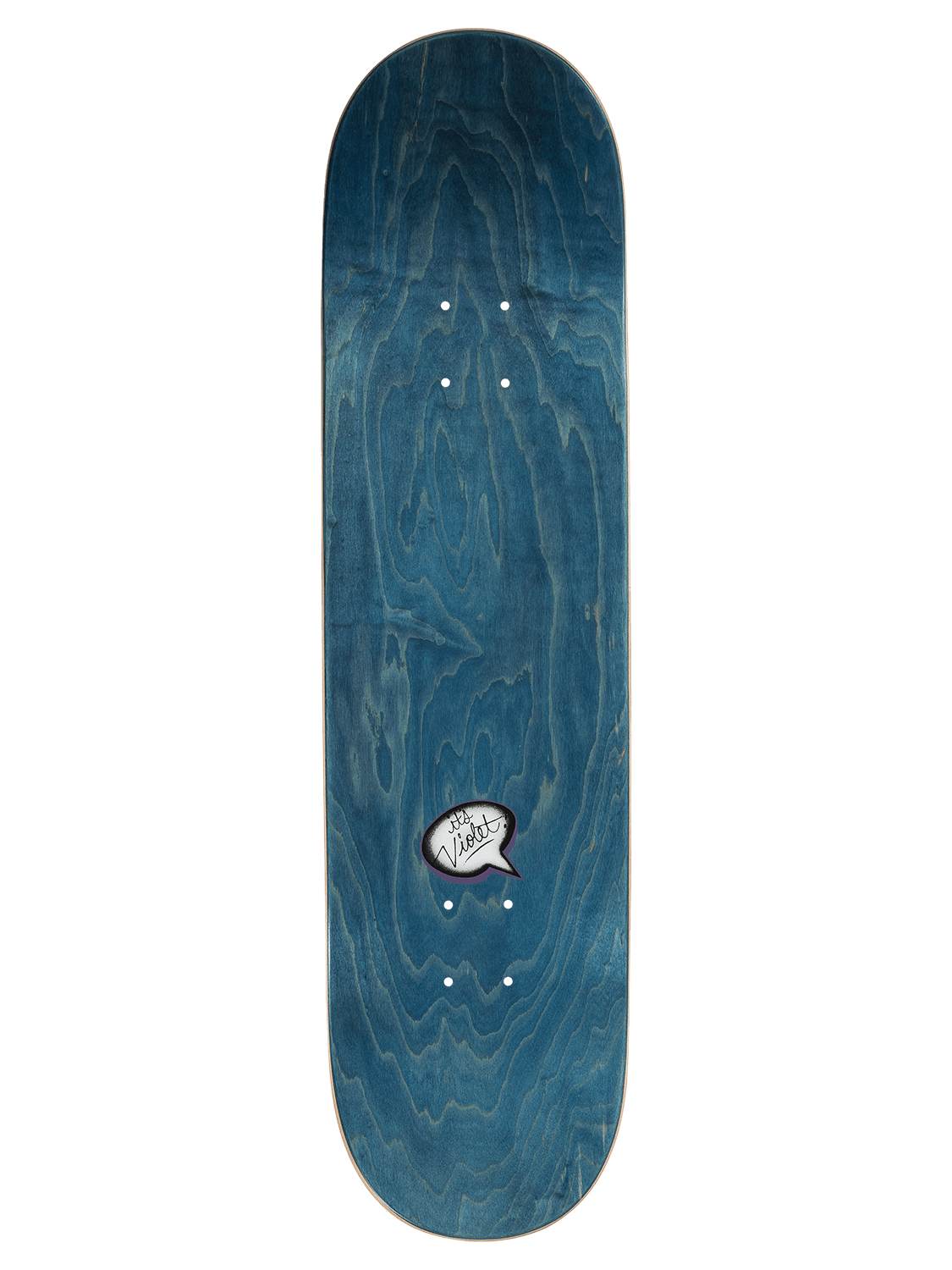 Violet Skateboards DECK 8.25 Violet Glow In The Dark Peace White Deck - 8.25