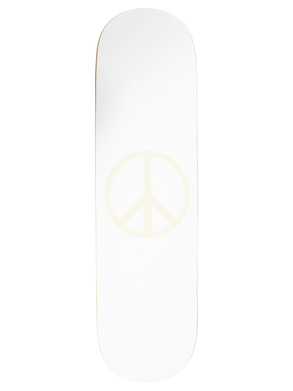 Violet Skateboards DECK 8.25 Violet Glow In The Dark Peace White Deck - 8.25