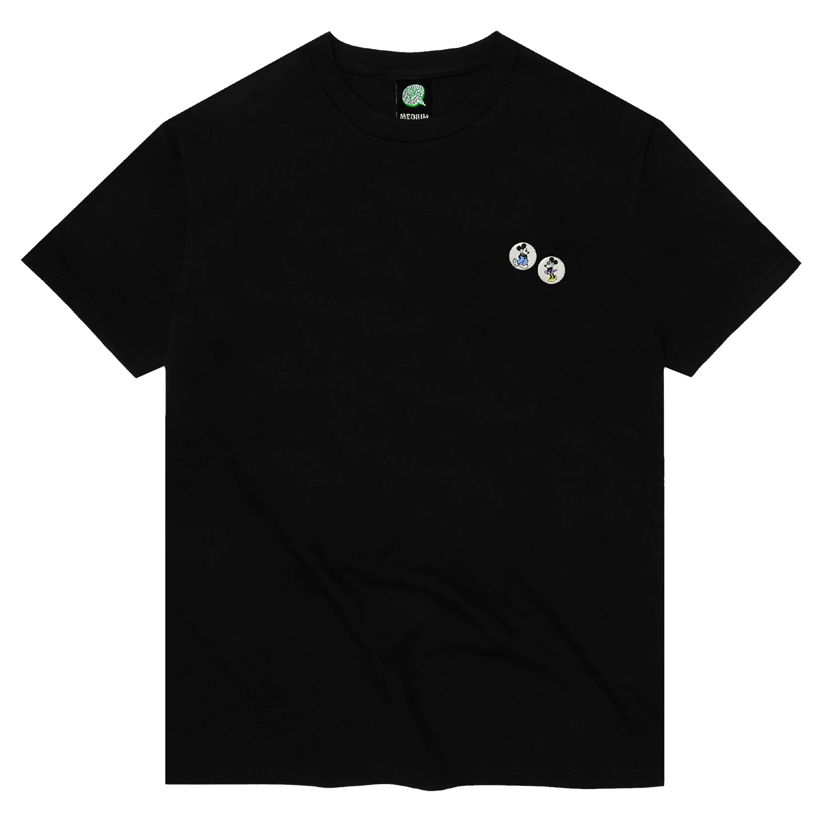 Violet Skateboards T-SHIRT Violet Mickey Loves Minnie Tee - Black