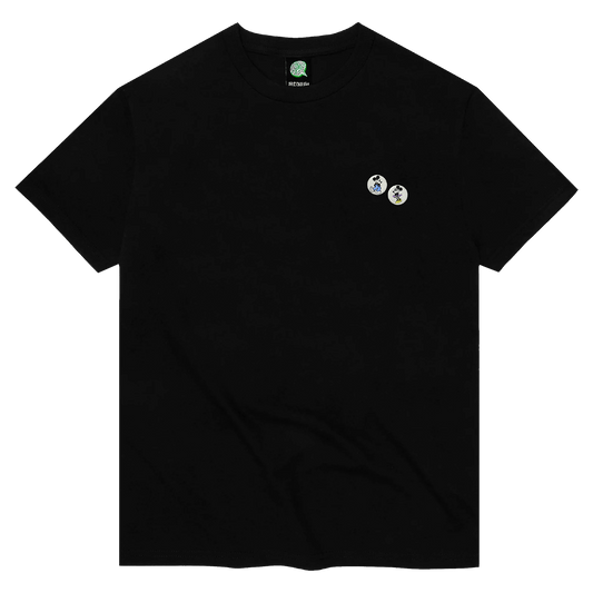 Violet Skateboards T-SHIRT Violet Mickey Loves Minnie Tee - Black