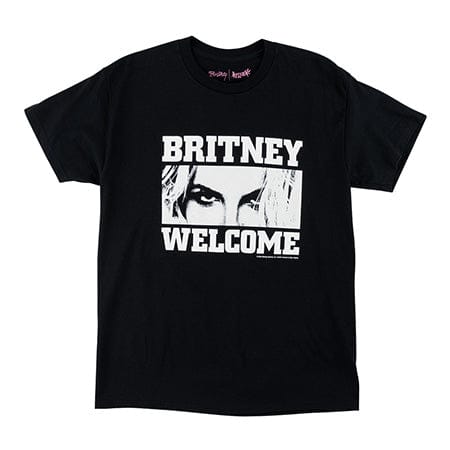 WELCOME SKATEBOARDS T-SHIRT Welcome x Britney Spears World Ends Tee - Black