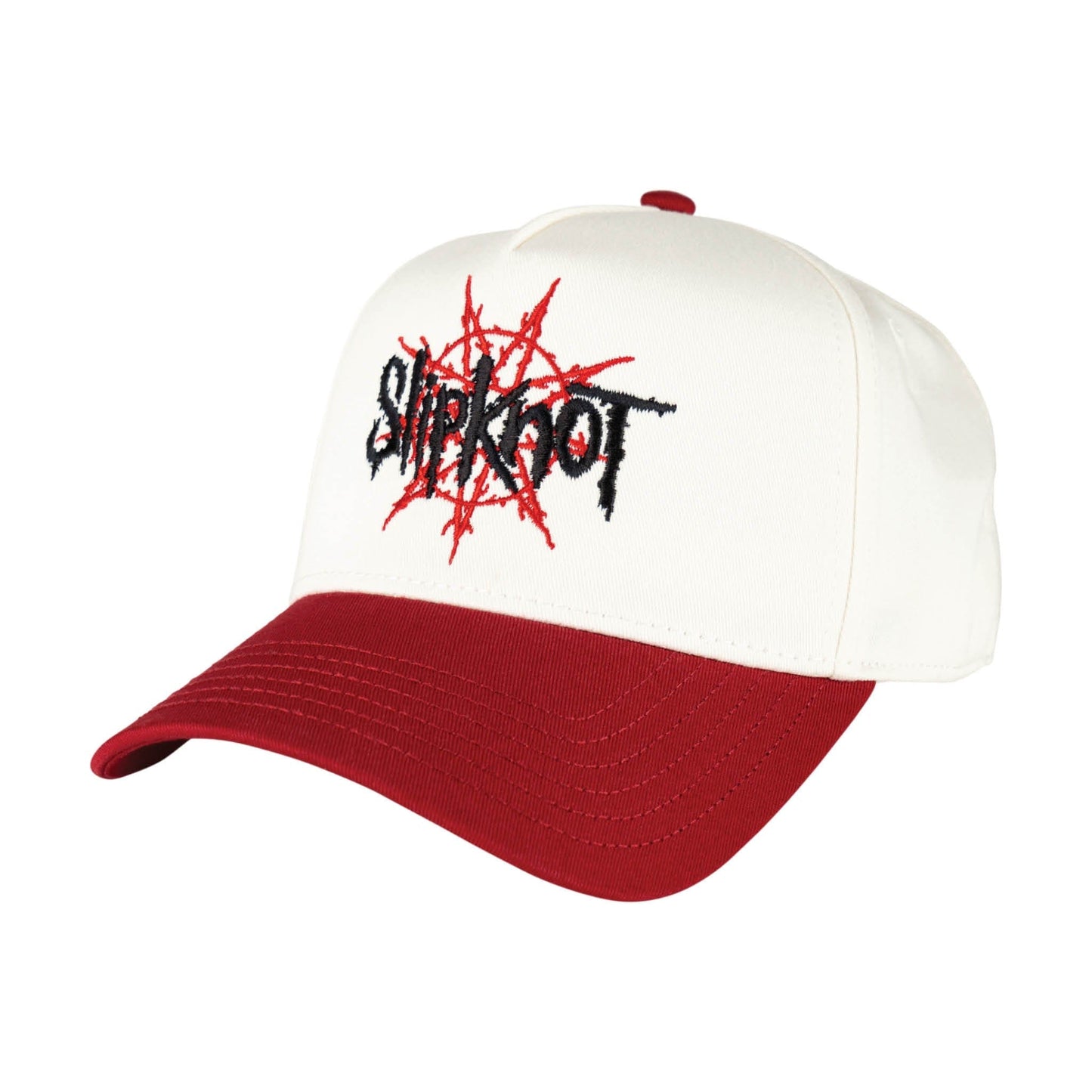 WELCOME SKATEBOARDS HAT Welcome x Slipknot Nonagram Embroidered 2-Tone Hat - White Red