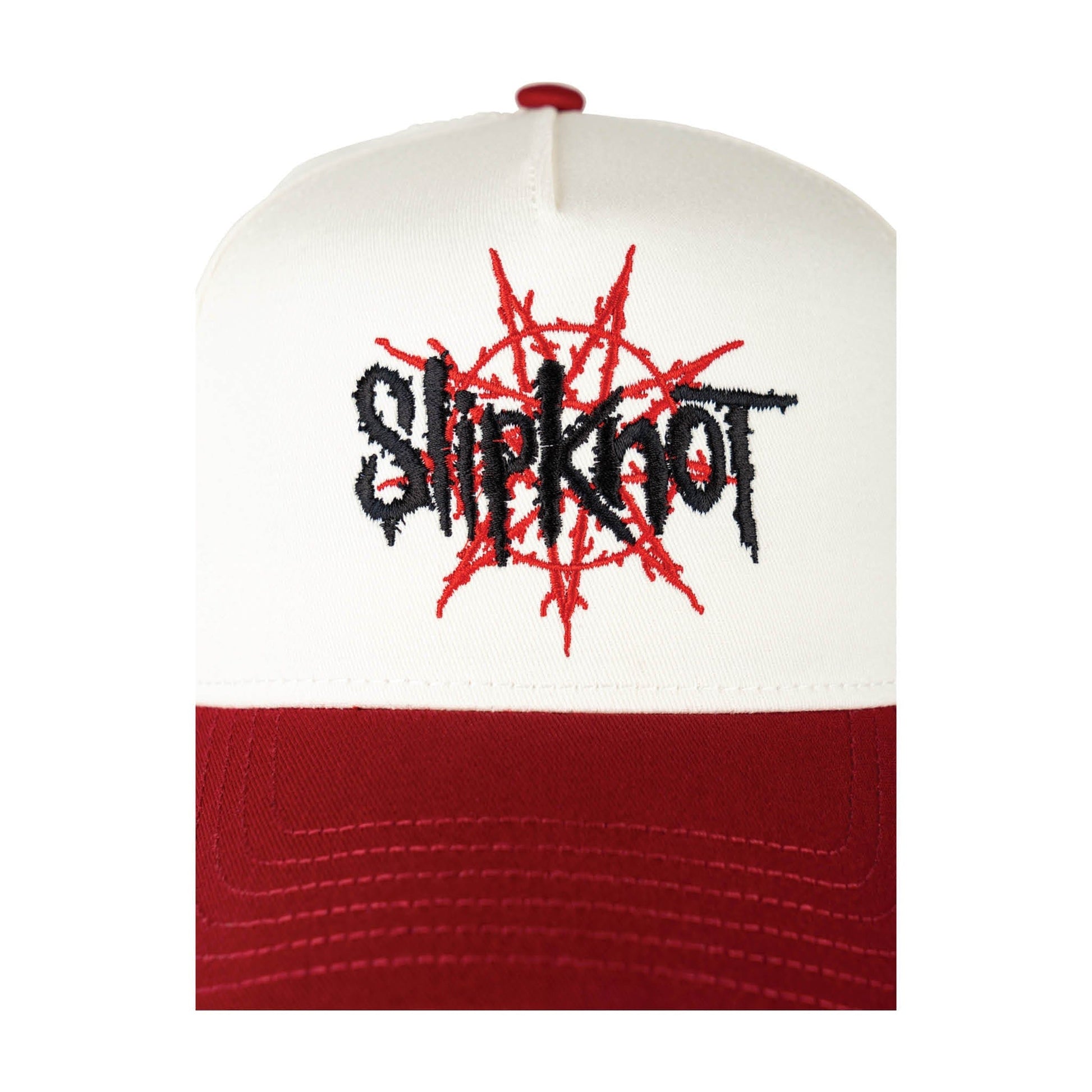 WELCOME SKATEBOARDS HAT Welcome x Slipknot Nonagram Embroidered 2-Tone Hat - White Red