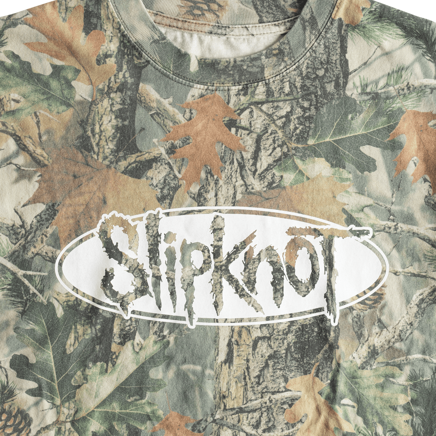 WELCOME SKATEBOARDS T-SHIRT Welcome x Slipknot Oval Tee - Woodland Camo