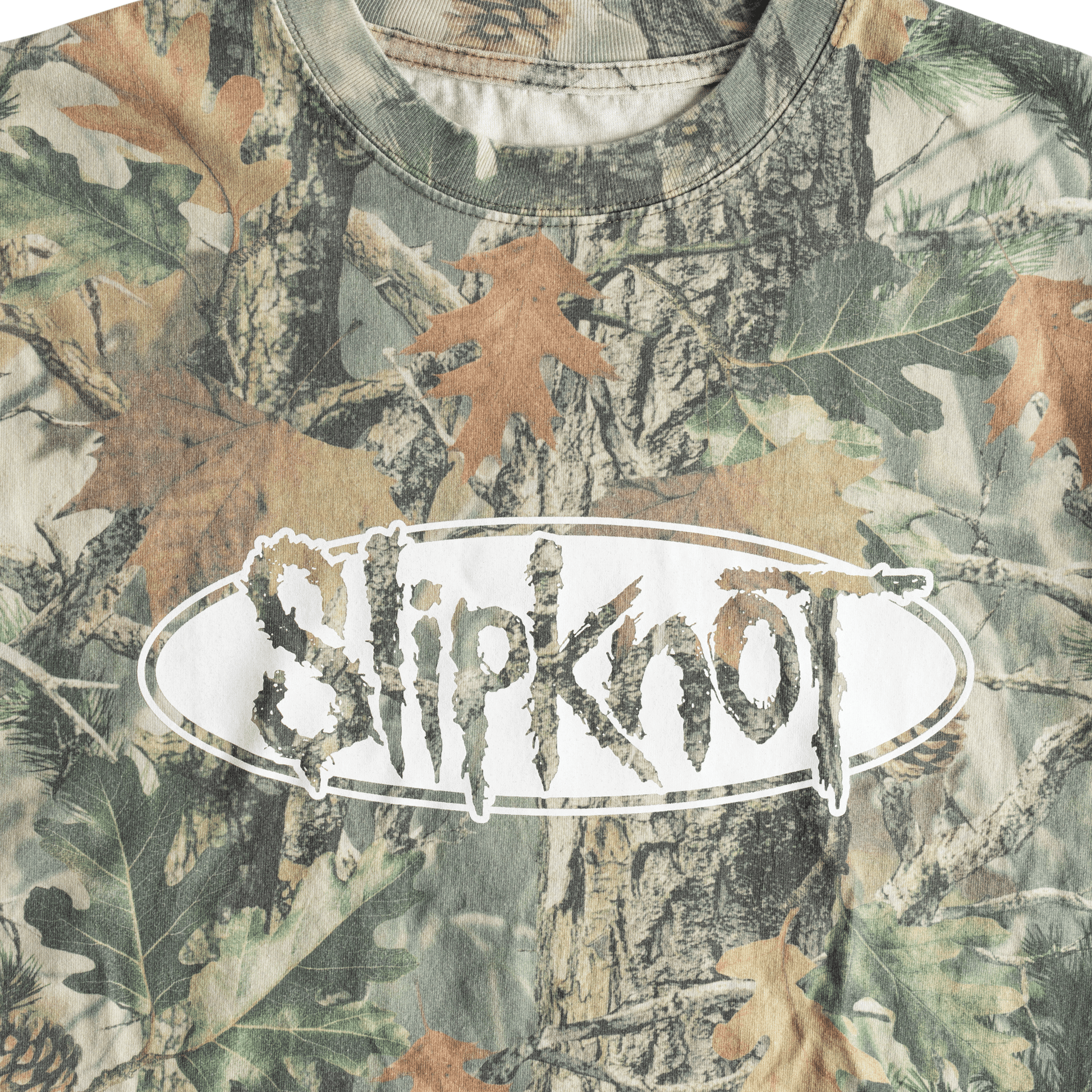 WELCOME SKATEBOARDS T-SHIRT Welcome x Slipknot Oval Tee - Woodland Camo