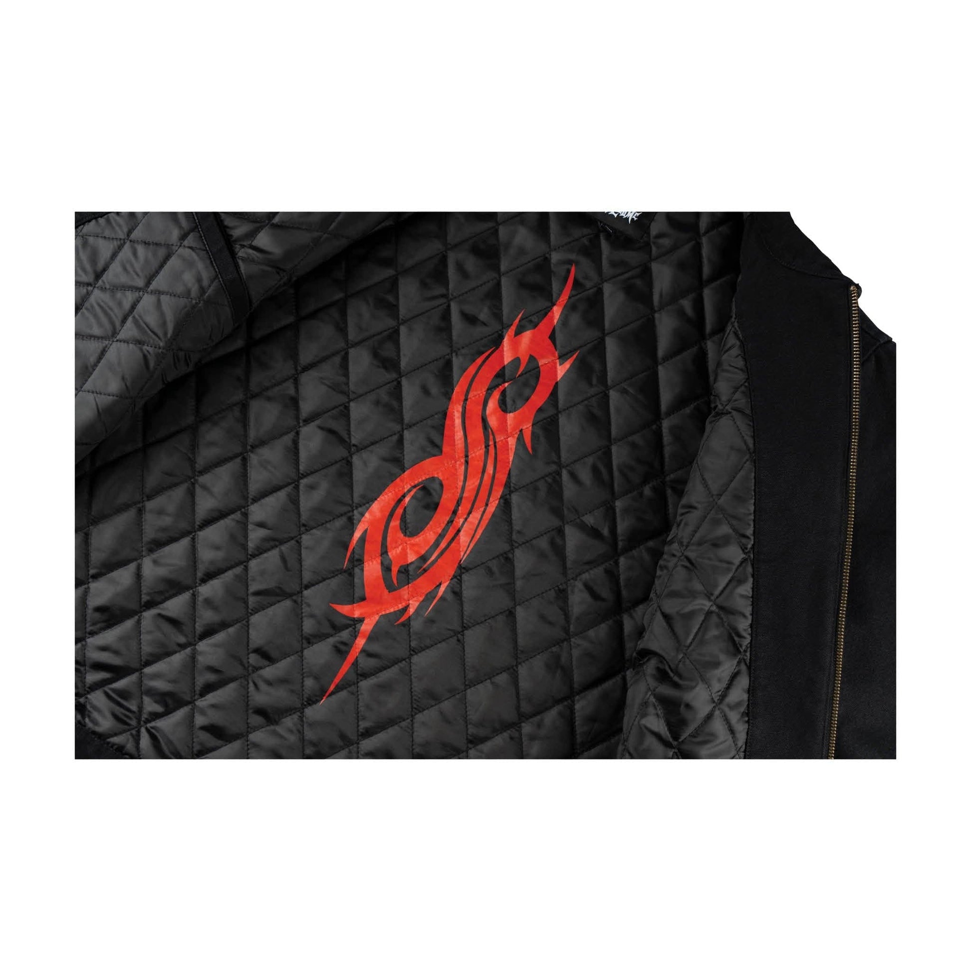 WELCOME SKATEBOARDS JACKET Welcome x Slipknot Self-Titled Custom Printed Canvas Jacket - Black