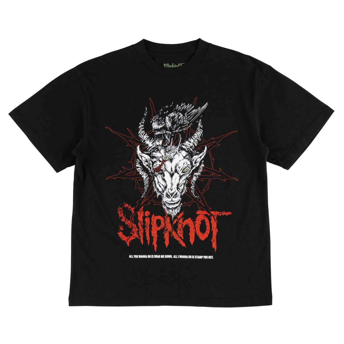 WELCOME SKATEBOARDS T-SHIRT Welcome x Slipknot Spit It Out Tee Tee - Black