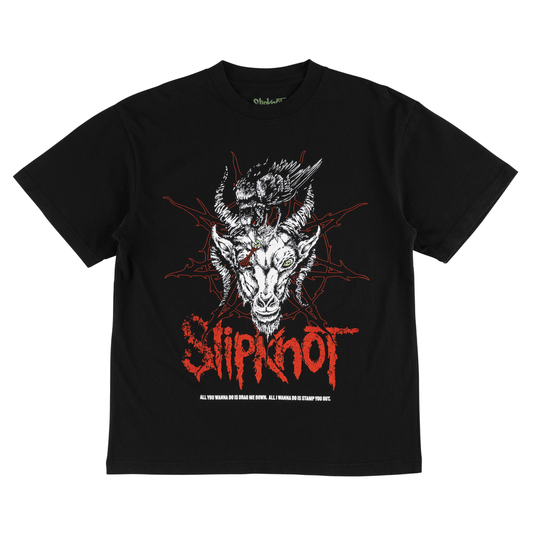 WELCOME SKATEBOARDS T-SHIRT Welcome x Slipknot Spit It Out Tee Tee - Black