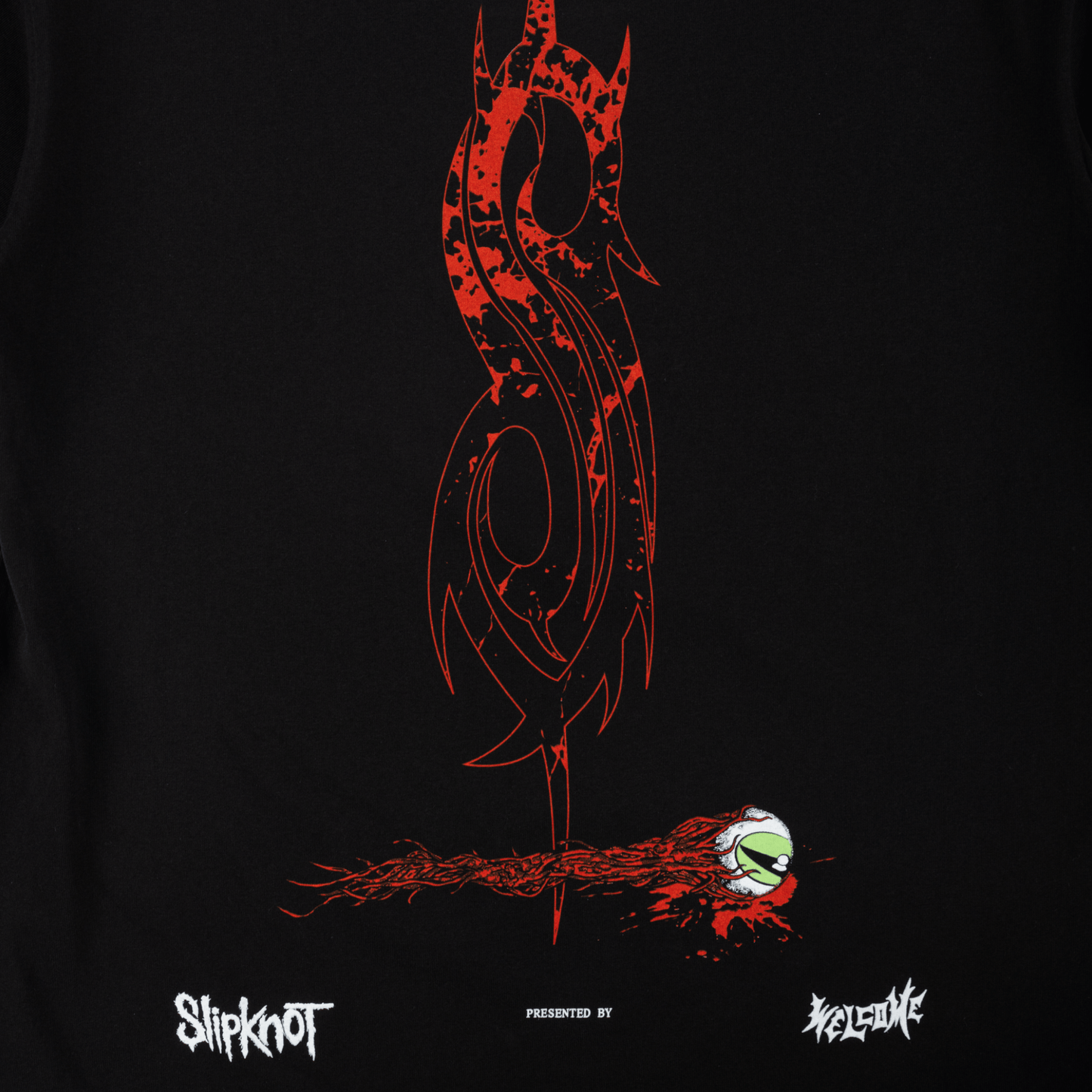 WELCOME SKATEBOARDS T-SHIRT M Welcome x Slipknot Spit It Out Tee Tee - Black