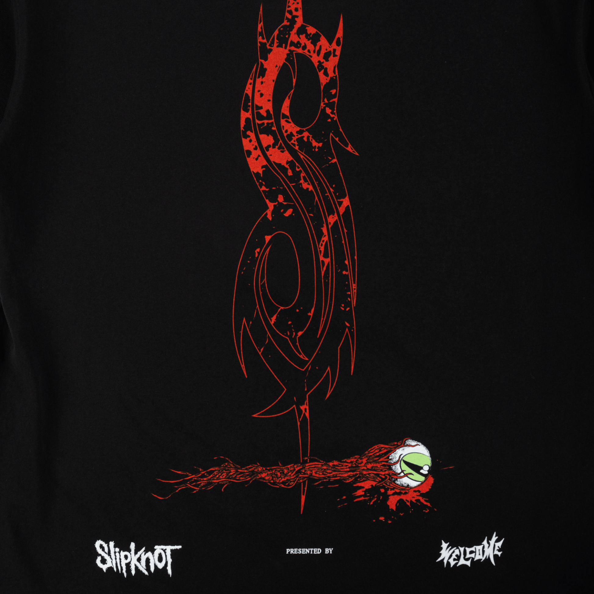 WELCOME SKATEBOARDS T-SHIRT M Welcome x Slipknot Spit It Out Tee Tee - Black