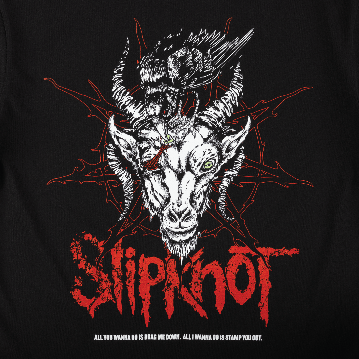 WELCOME SKATEBOARDS T-SHIRT M Welcome x Slipknot Spit It Out Tee Tee - Black