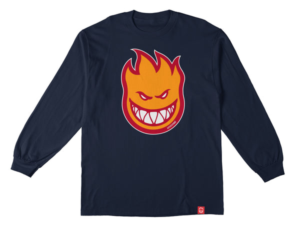 SPITFIRE BIGHEAD FILL YOUTH L/S TEE - NAVY GOLD