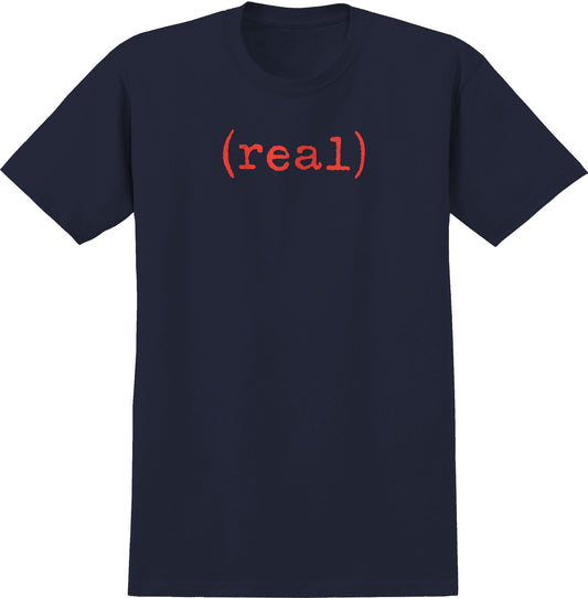 REAL LOWER TEE - NAVY RED