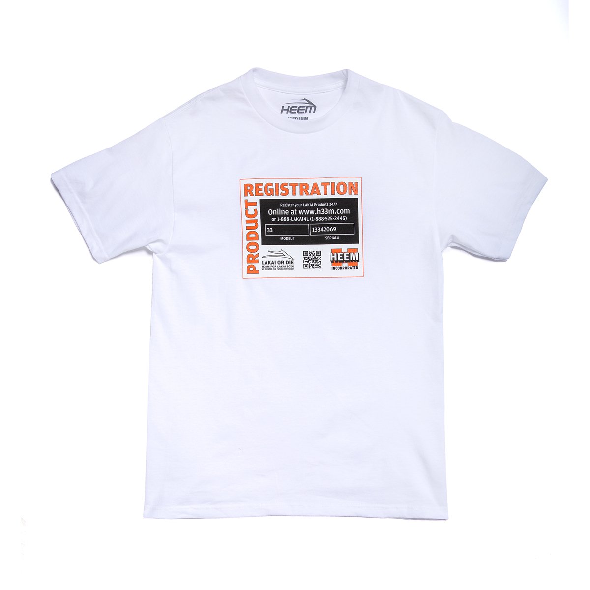 LAKAI X HEEM REGISTRATION TEE