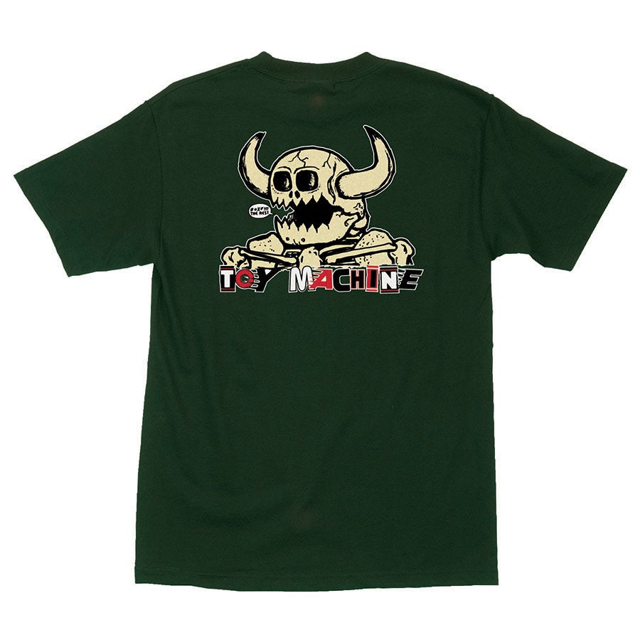 INDEPENDENT X TOY MACHINE MASH UP TEE - FOREST GREEN