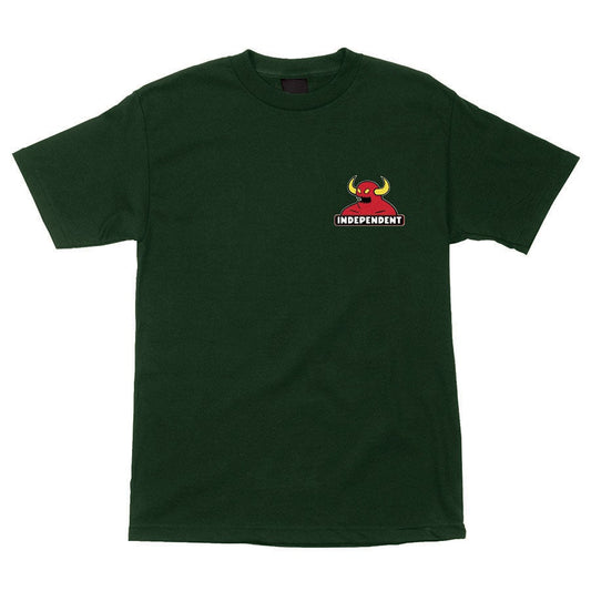INDEPENDENT X TOY MACHINE MASH UP TEE - FOREST GREEN