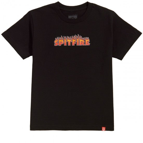 SPITFIRE FLASH FIRE YOUTH TEE - BLACK