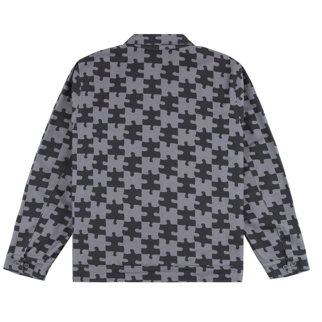 DIME PUZZLE TWILL JACKET - CHARCOAL