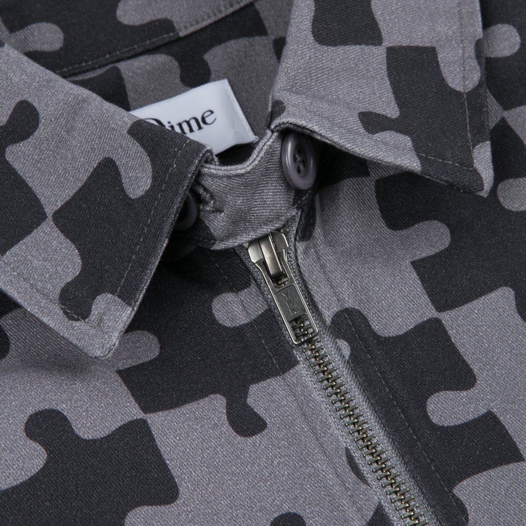 DIME PUZZLE TWILL JACKET - CHARCOAL