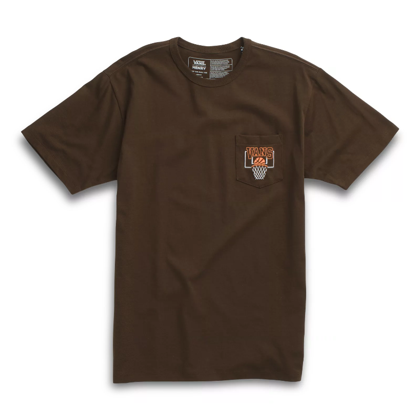 VANS x JUSTIN HENRY OFF THE WALL TEE - BROWN