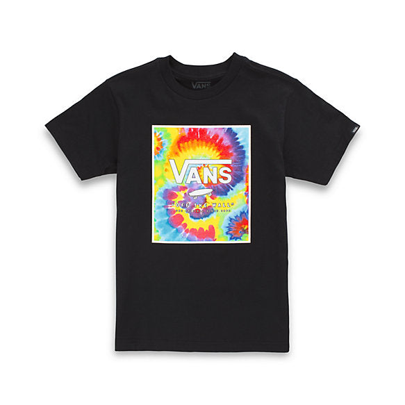 VANS YOUTH PRINT BOX TEE - BLACK TIE DYE