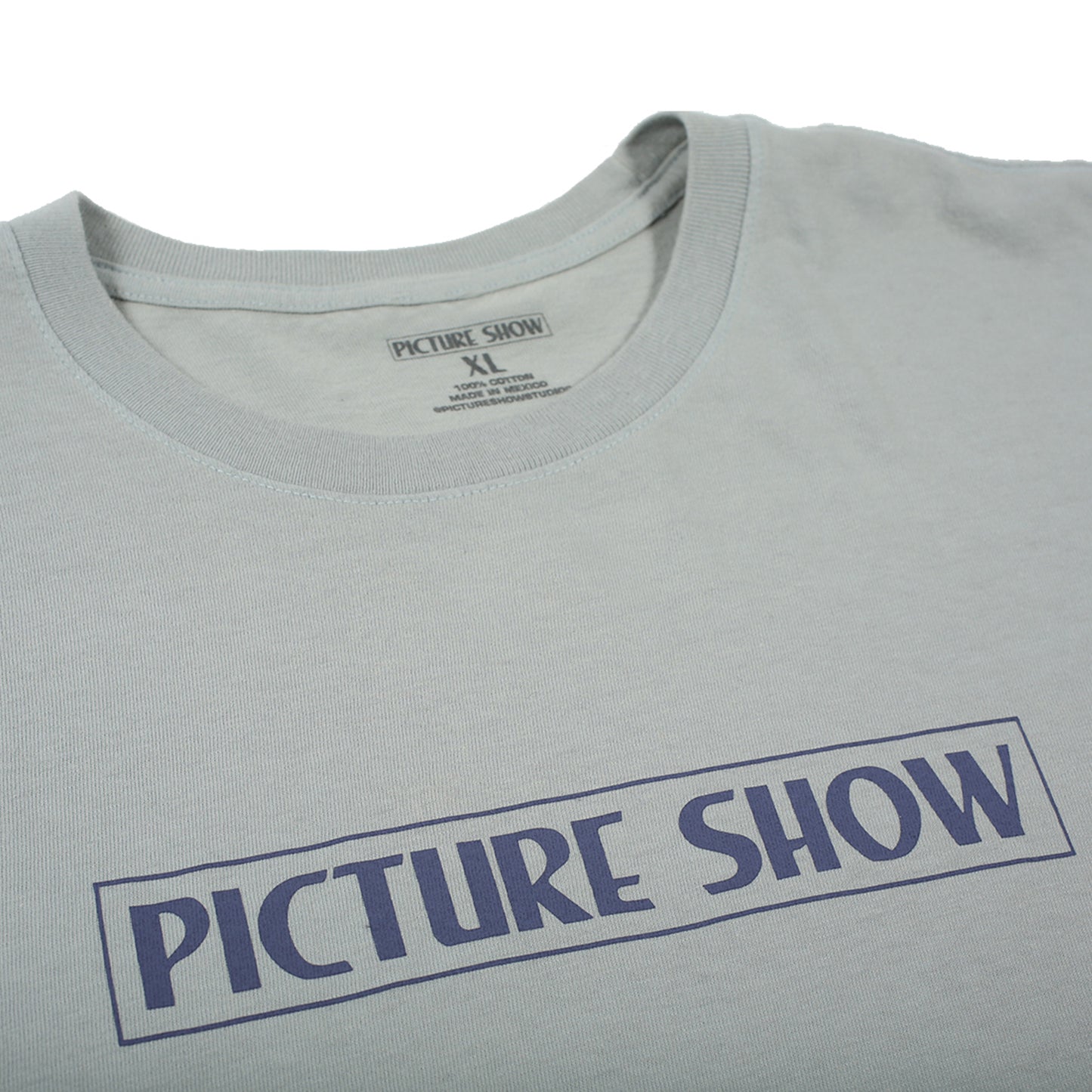 PICTURE SHOW VHS TEE - DOVE GREY