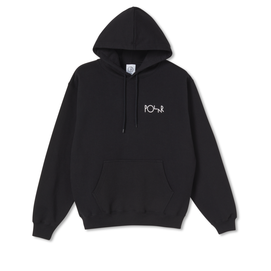 POLAR STROKE LOGO HOODIE - BLACK