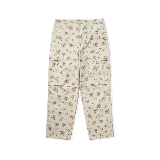 HUF Utility Cargo Pants - Floral Ivory