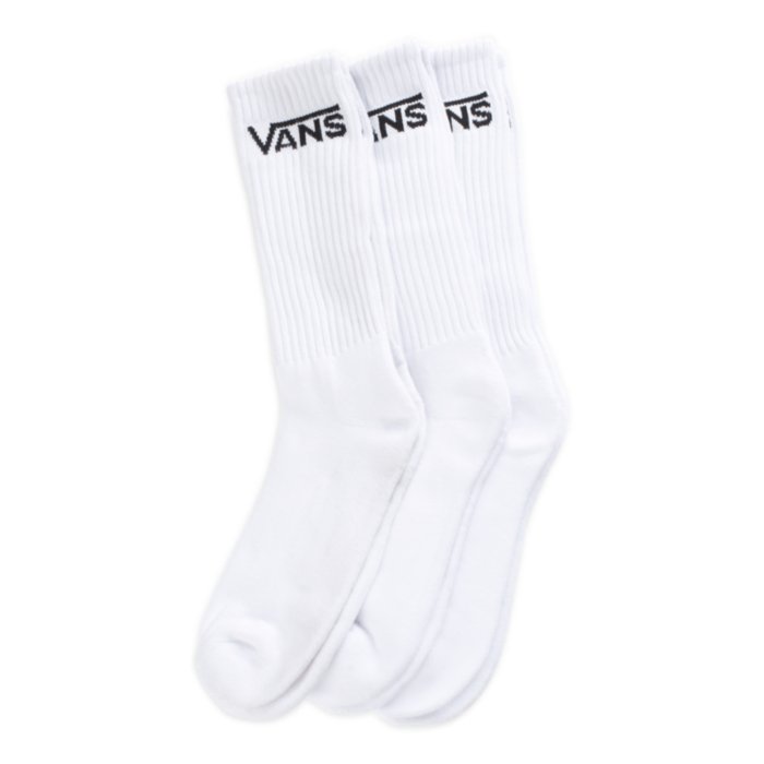 Vans Classic Crew Socks 3 Pack - White