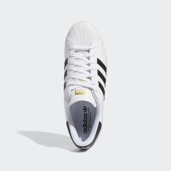 ADIDAS SKATEBOARDING SHOE ADIDAS Adidas Superstar ADV - White Black Gold