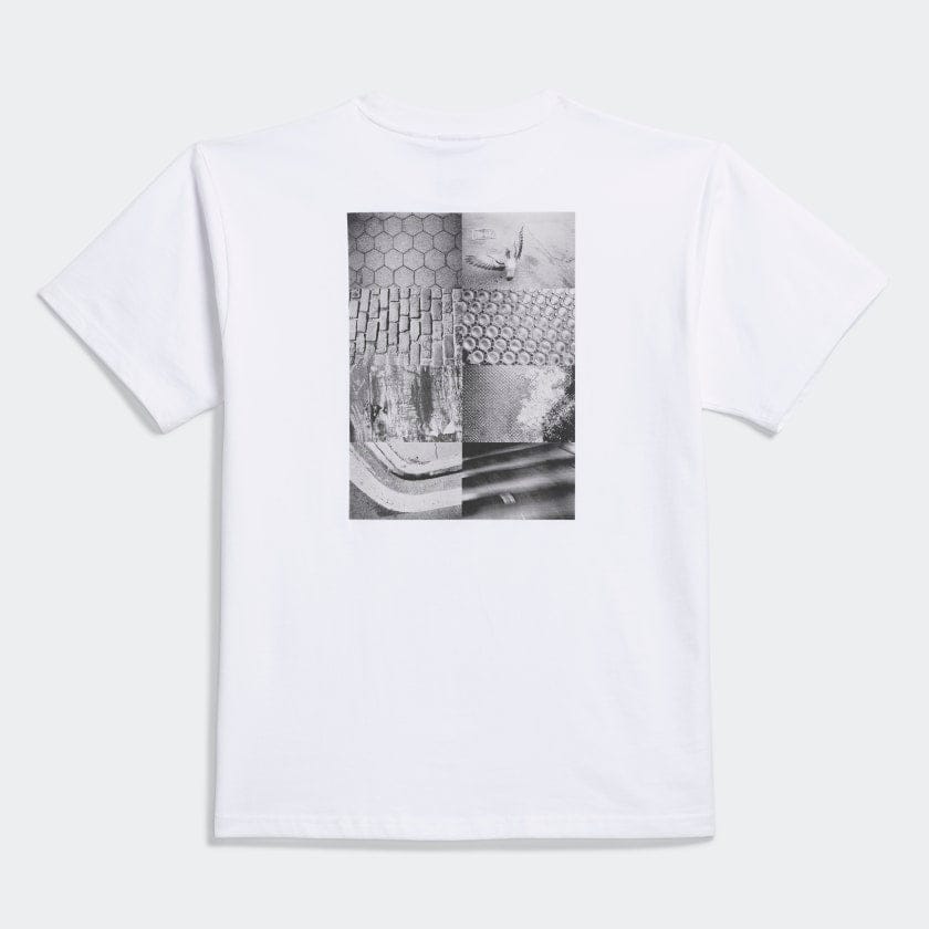 ADIDAS SKATEBOARDING T-SHIRT Adidas Zander Photo Tee - White