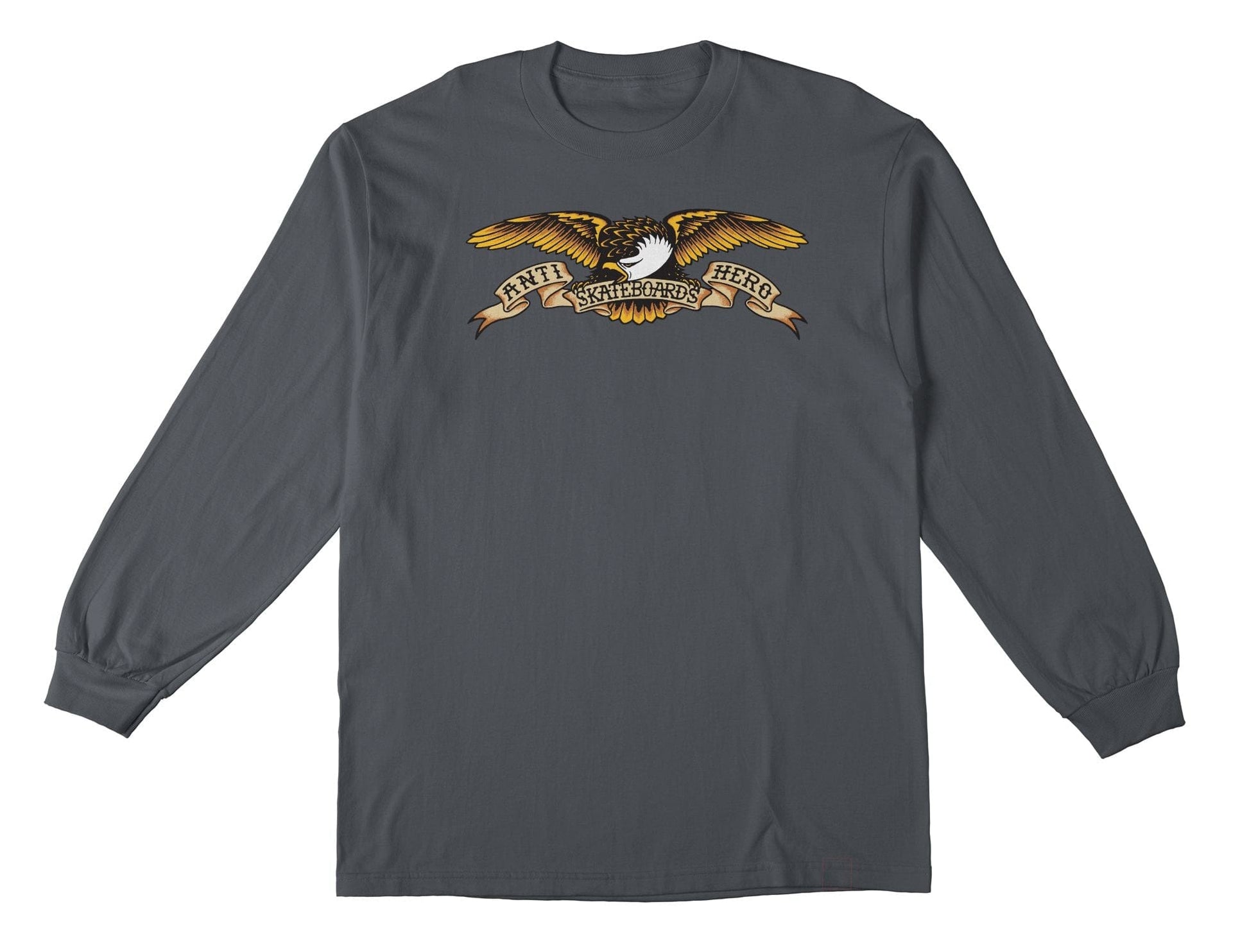 ANTI-HERO LONGSLEEVE TEE ANTI-HERO EAGLE L/S TEE - CHARCOAL
