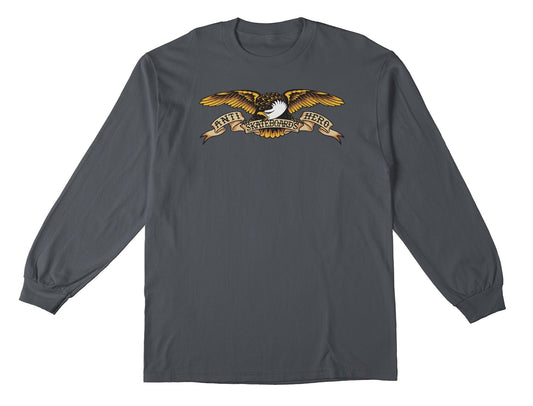 ANTI-HERO LONGSLEEVE TEE ANTI-HERO EAGLE L/S TEE - CHARCOAL