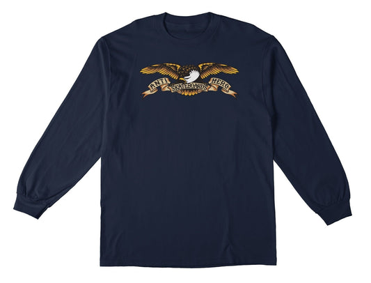 ANTI-HERO LONGSLEEVE TEE M ANTI-HERO EAGLE L/S TEE - NAVY BROWN