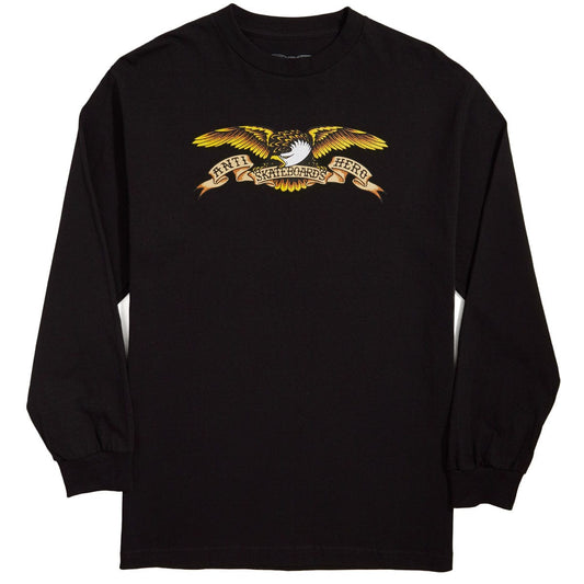 ANTI-HERO YOUTH LONGSLEEVE TEE ANTI-HERO EAGLE YOUTH L/S TEE - BLACK