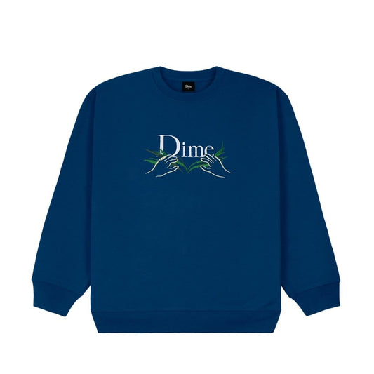 DIME MTL CREWNECK XL DIME CLASSIC GRASS CREWNECK - NAVY