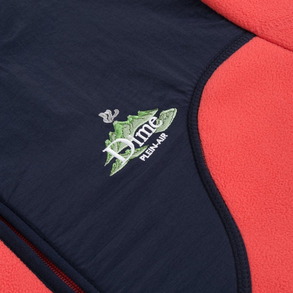 Dime plein air jacket Lサイズ DIME PLEIN AIR POLAR FLEECE JACKET - CORAL – Holistic Skateshop