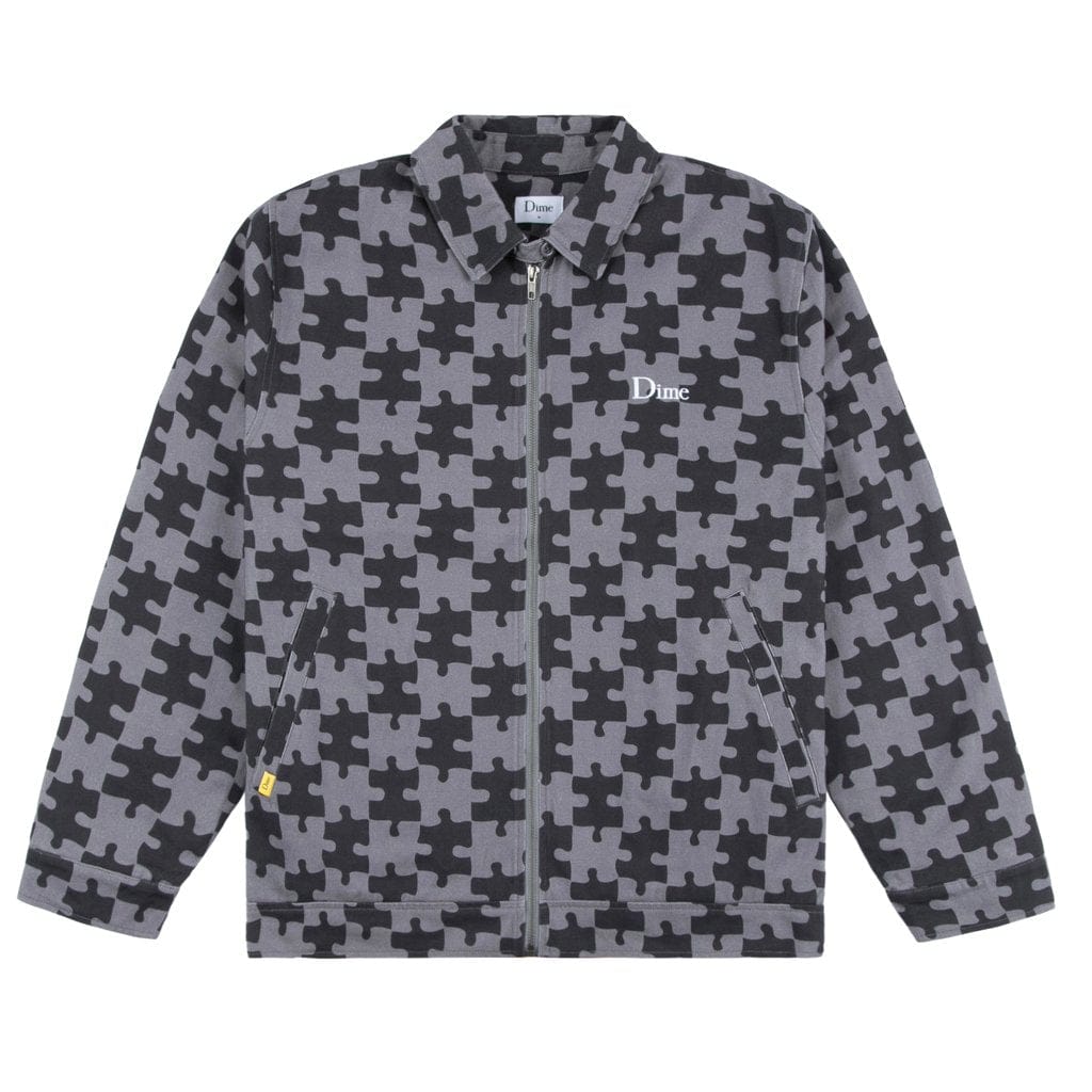 DIME MTL JACKET XL DIME PUZZLE TWILL JACKET - CHARCOAL