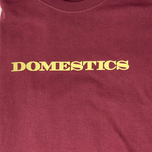 DOMESTICS T-SHIRT M DOMESTICS LOGO TEE - MAROOON