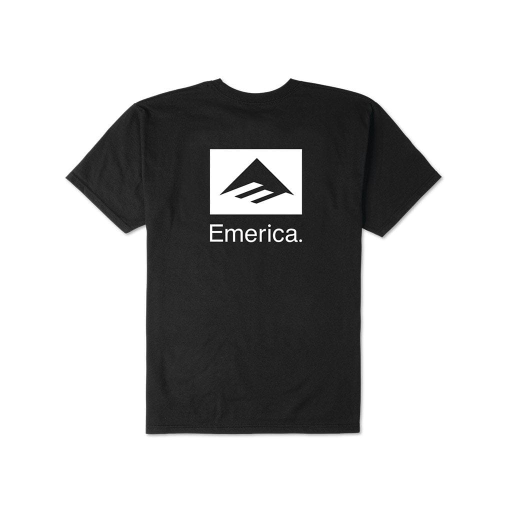 EMERICA T-SHIRT S EMERICA BRAND COMBO TEE - BLACK