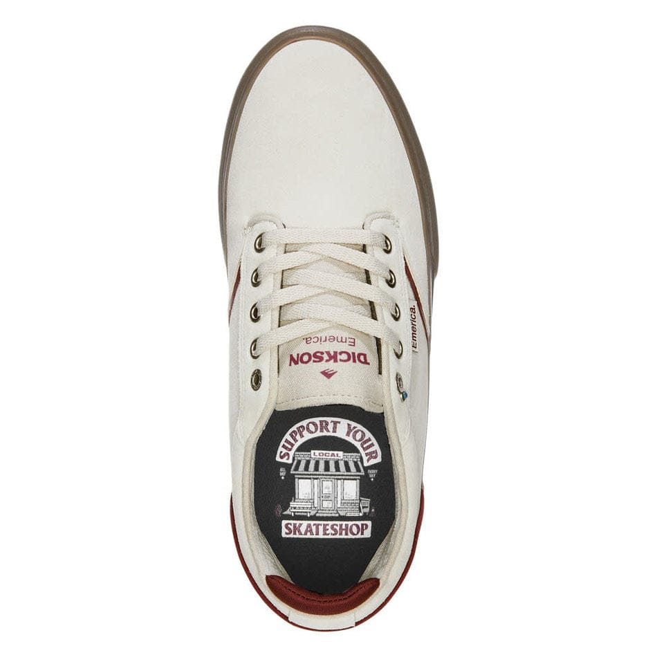 EMERICA SHOE EMERICA Emerica Dickson - (Skateshop Day) White Red Gum