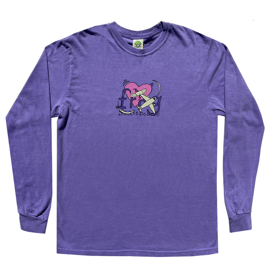 FROG LONGSLEEVE TEE M FROG DAMAGED LOVE CONNECTION L/S TEE - VIOLET