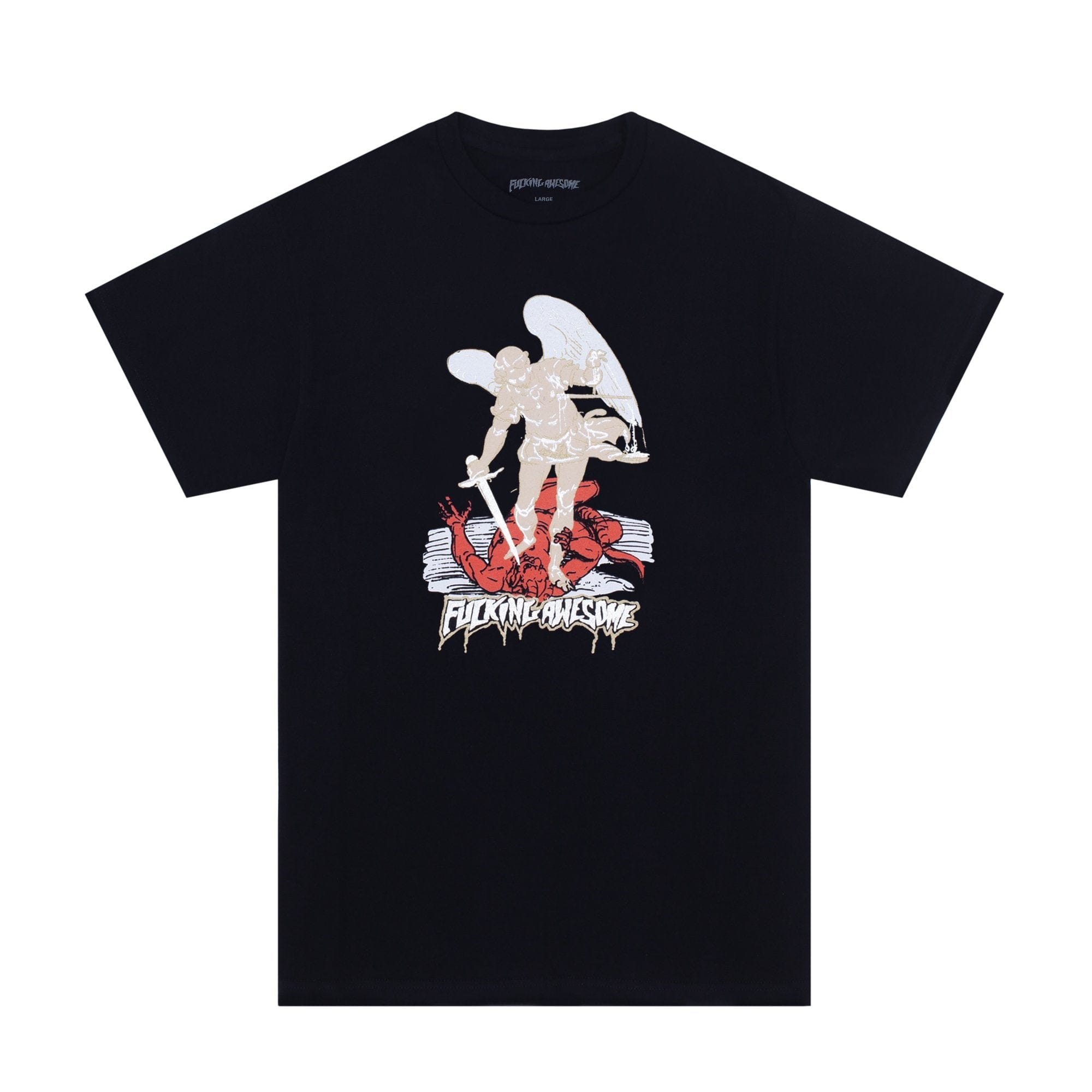 FUCKING AWESOME AVE ARCHANGEL II TEE - BLACK – Holistic Skateshop