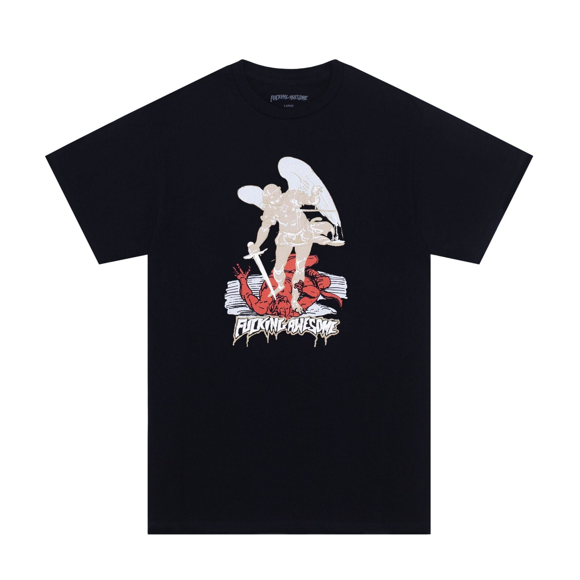 FUCKING AWESOME T-SHIRT S FUCKING AWESOME AVE ARCHANGEL II TEE - BLACK