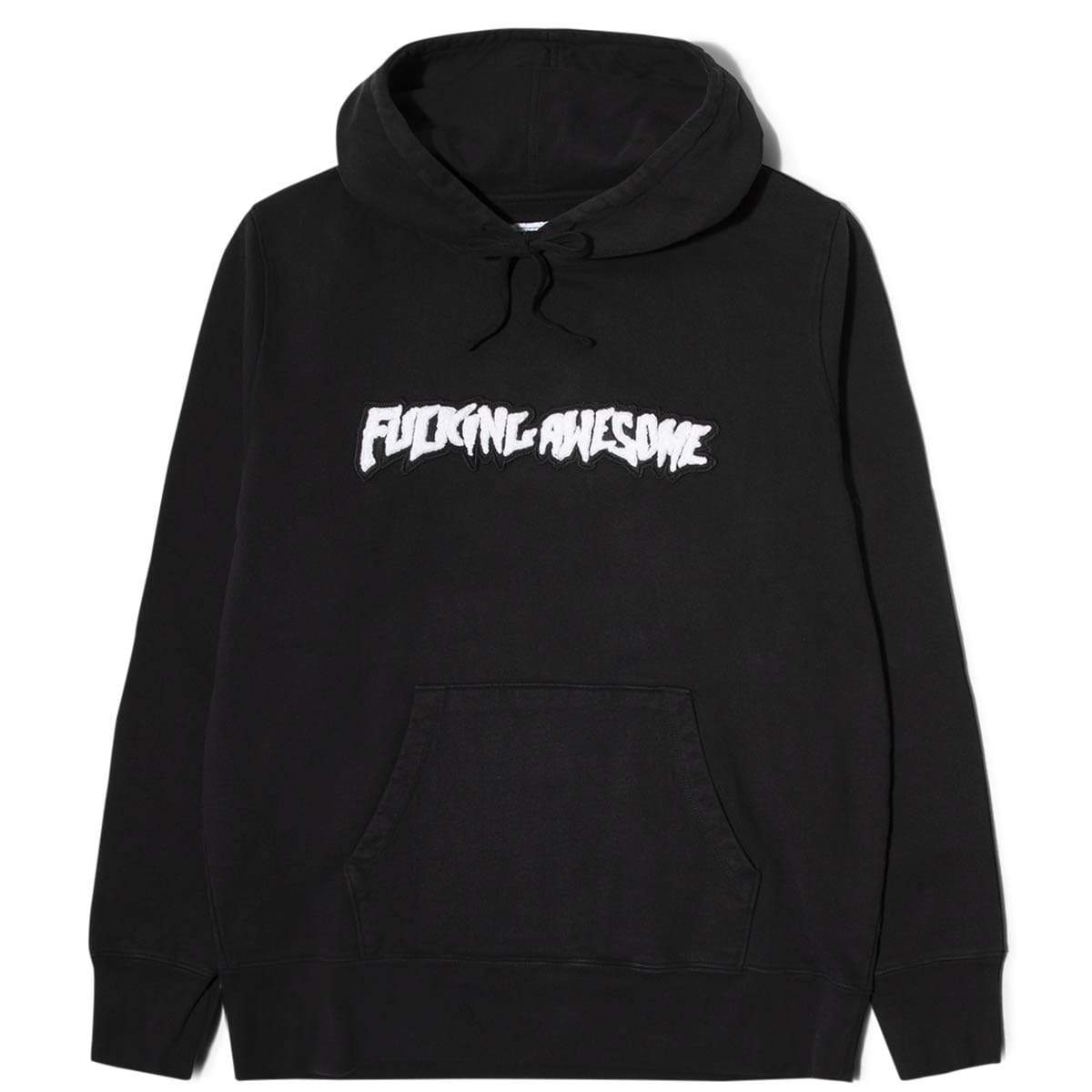 FUCKING AWESOME HOODIE XL FUCKING AWESOME GARMENT DYED CHENILLE LOGO HOODIE - ANTHRACITE