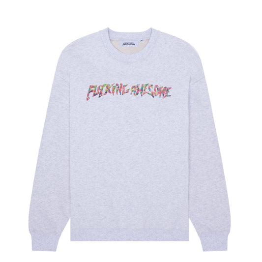 FUCKING AWESOME CREWNECK FUCKING AWESOME GUM STAMP CREWNECK - HEATHER GREY