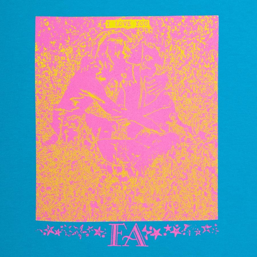 FUCKING AWESOME T-SHIRT M FUCKING AWESOME INTERTWINED TEE - TROPICAL BLUE