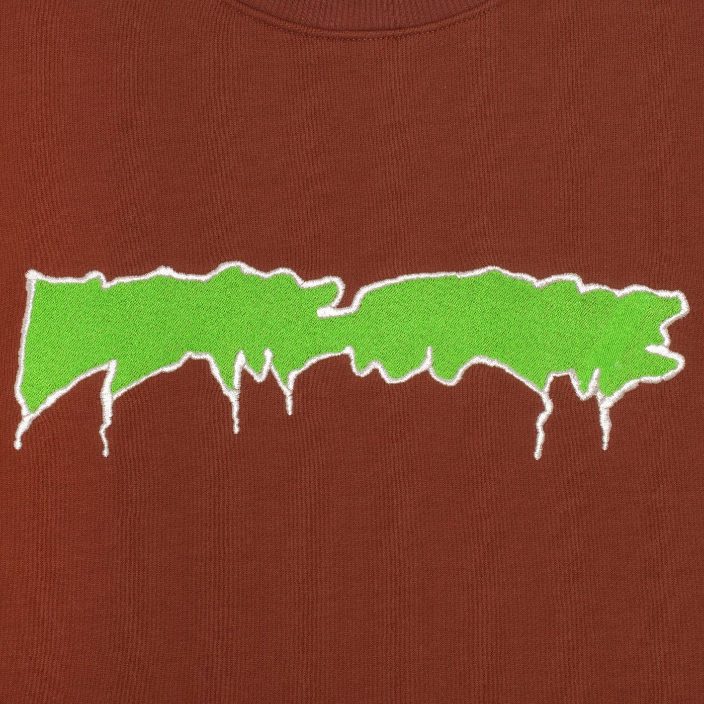 FUCKING AWESOME OUTLINE LOGO CREWNECK - ARGAN OIL – Holistic Skateshop