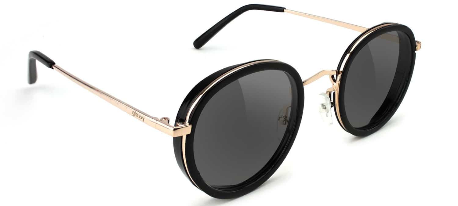 GLASSY SUNGLASSES GLASSY LINCOLN POLARIZED SUNGLASSES - BLACK GOLD