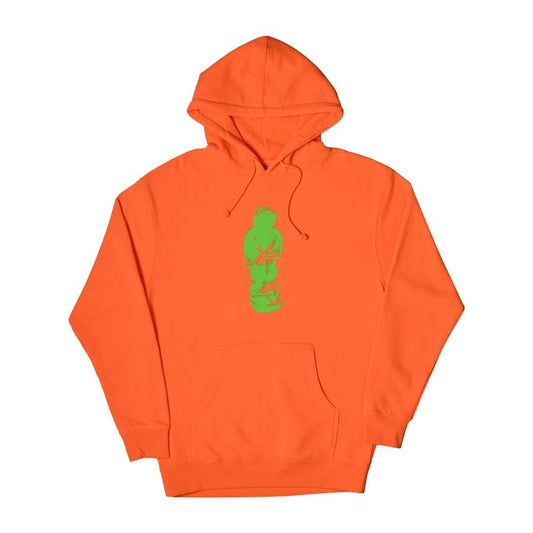 GLUE SKATEBOARDS HOODIE GLUE THE ANGEL HOODIE - ORANGE